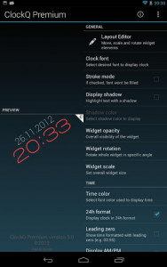 اسکرین شات برنامه ClockQ - Digital Clock Widget 7