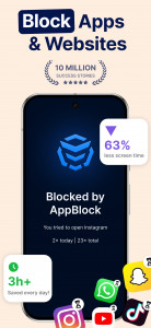اسکرین شات 1 برنامه AppBlock - Block Apps & Sites
