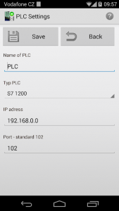 اسکرین شات برنامه S7 PLC HMI Lite 5