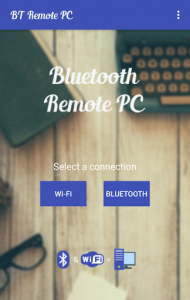 اسکرین شات برنامه Bluetooth Remote PC 1