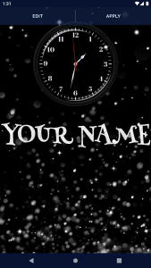 اسکرین شات 2 برنامه Black HD Clocks Live Wallpaper