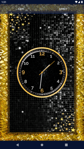 اسکرین شات 3 برنامه Black HD Clocks Live Wallpaper