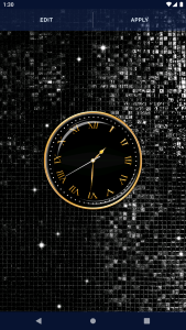 اسکرین شات 4 برنامه Black HD Clocks Live Wallpaper