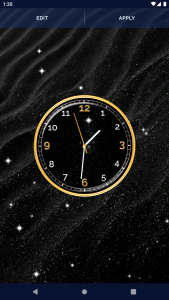 اسکرین شات 6 برنامه Black HD Clocks Live Wallpaper