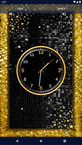 اسکرین شات برنامه Black HD Clocks Live Wallpaper 3