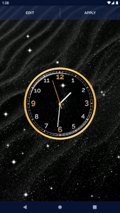 اسکرین شات برنامه Black HD Clocks Live Wallpaper 6