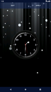 اسکرین شات 8 برنامه Black HD Clocks Live Wallpaper