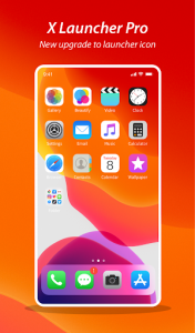 اسکرین شات برنامه X Launcher Pro for Phone X - OS 13 Theme Launcher 4