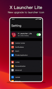 اسکرین شات برنامه X Launcher Lite for Phone 11- OS 13 Theme Launcher 3