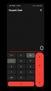 اسکرین شات برنامه ماشین حساب دارک 1