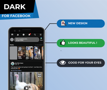 اسکرین شات برنامه Dark Mode for Facebook 1
