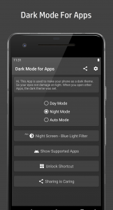 اسکرین شات برنامه Dark Mode for Apps Night Mode 5