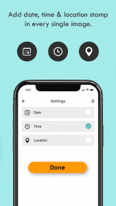 اسکرین شات 5 برنامه Timestamp Camera