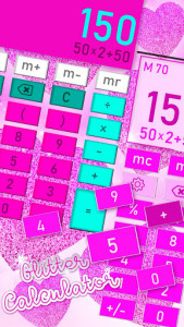 اسکرین شات برنامه Stylish Glitter Calculator 2