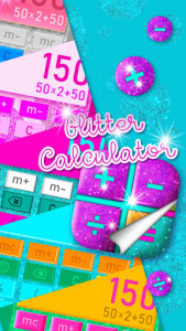 اسکرین شات برنامه Stylish Glitter Calculator 5