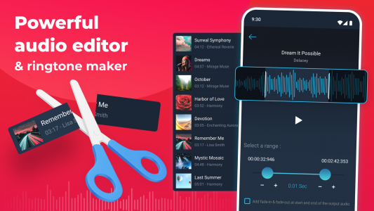 اسکرین شات برنامه Audio Editor - Ringtone Maker 7