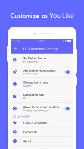 اسکرین شات برنامه DC Launcher - Android Oreo Sty 5