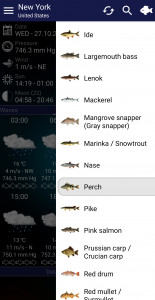 اسکرین شات 2 برنامه Fishing forecast