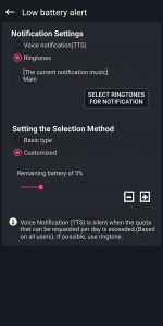 اسکرین شات 6 برنامه Battery charge notification