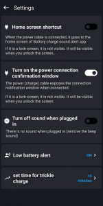 اسکرین شات 4 برنامه Battery charge notification