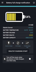 اسکرین شات برنامه Battery charge notification 2