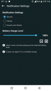 اسکرین شات 4 برنامه Full Battery Charge Alarm