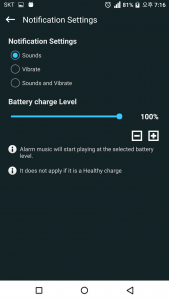 اسکرین شات برنامه Full Battery Charge Alarm 4