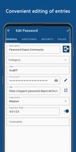 اسکرین شات برنامه Password Depot for Android 5