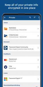 اسکرین شات برنامه Password Depot for Android 3