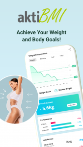 اسکرین شات برنامه aktiBMI: Weight & BMI Tracker 1