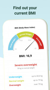 اسکرین شات 1 برنامه BMI Calculator, Weight Tracker