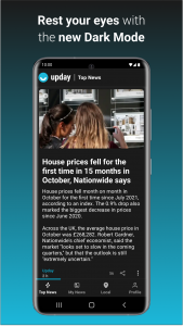 اسکرین شات برنامه upday news for Samsung 7