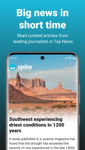 اسکرین شات برنامه upday - Big news in short time 1