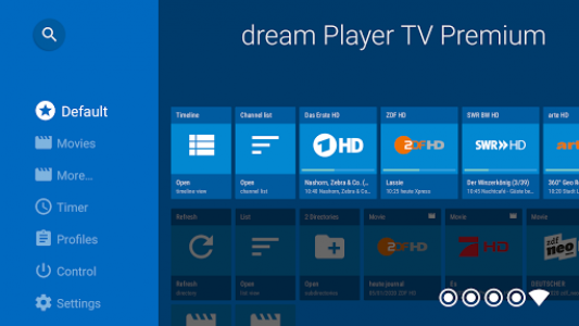 اسکرین شات برنامه dream Player IPTV for Android TV 2