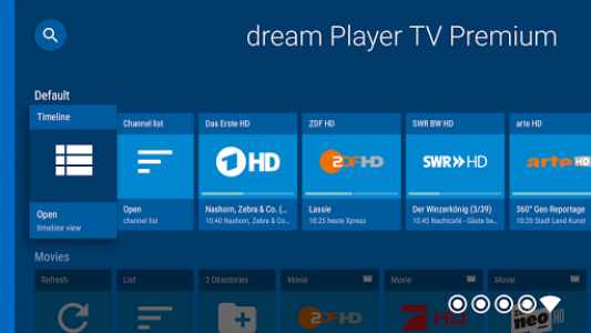 اسکرین شات برنامه dream Player IPTV for Android TV 7