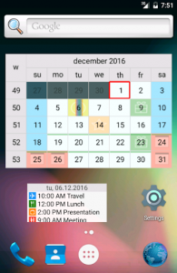 اسکرین شات برنامه Endless Calendar 7