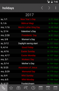 اسکرین شات برنامه Endless Calendar 5