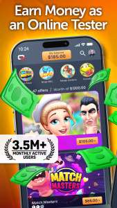 اسکرین شات 1 برنامه Testerup: Make Money Fast