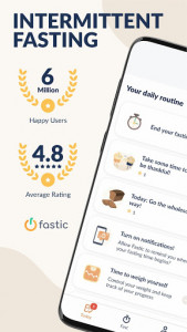اسکرین شات برنامه Fastic Fasting App & Intermittent Fasting Tracker 1