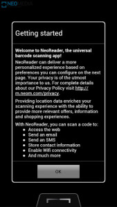 اسکرین شات برنامه NeoReader QR & Barcode Scanner 1