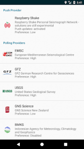 اسکرین شات برنامه EQInfo - Global Earthquakes 7