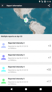 اسکرین شات برنامه EQInfo - Global Earthquakes 5