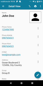 اسکرین شات 4 برنامه Customer Database
