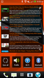 اسکرین شات برنامه Simple RSS Widget 3