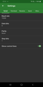 اسکرین شات 5 برنامه Serial USB Terminal