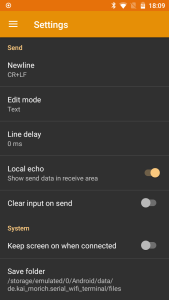 اسکرین شات 8 برنامه Serial WiFi Terminal