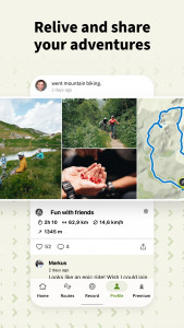 اسکرین شات برنامه komoot - hike, bike & run 5