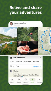 اسکرین شات برنامه komoot - hike, bike & run 5