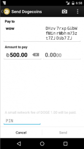 اسکرین شات برنامه Dogecoin Wallet 4