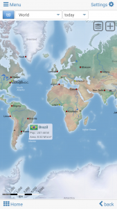 اسکرین شات برنامه World atlas & world map MxGeo 1